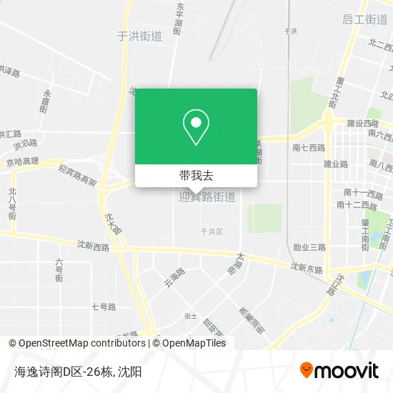 海逸诗阁D区-26栋地图
