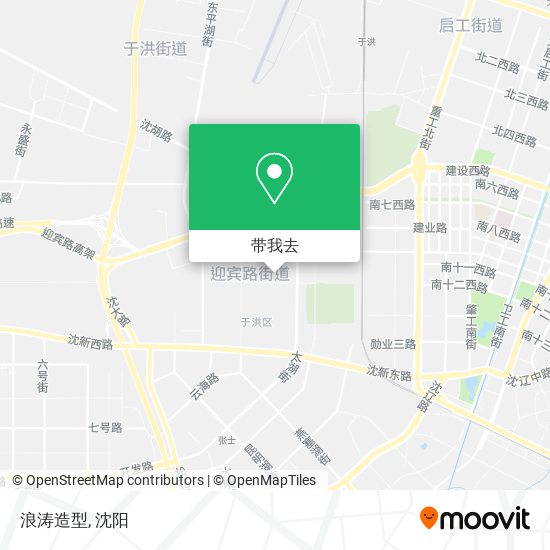 浪涛造型地图