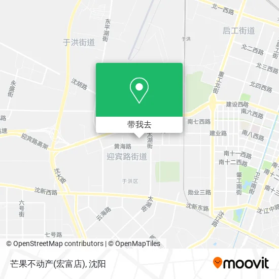 芒果不动产(宏富店)地图