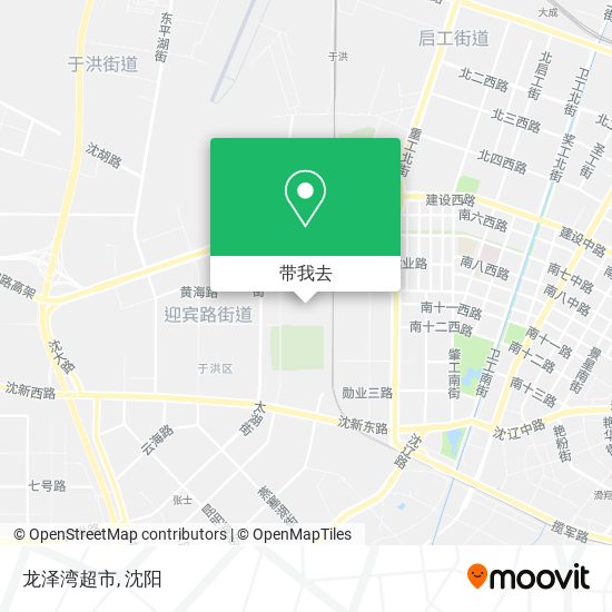 龙泽湾超市地图
