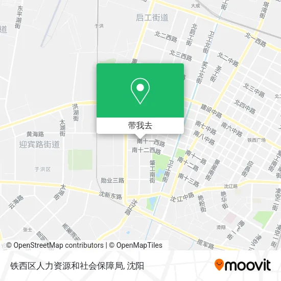 铁西区人力资源和社会保障局地图