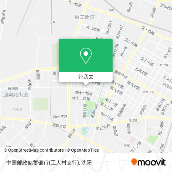 中国邮政储蓄银行(工人村支行)地图