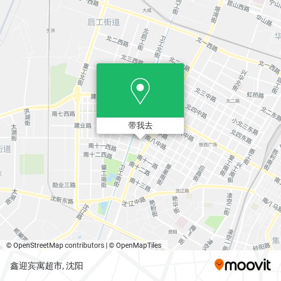 鑫迎宾寓超市地图
