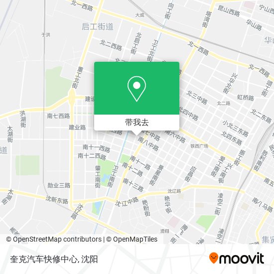 奎克汽车快修中心地图