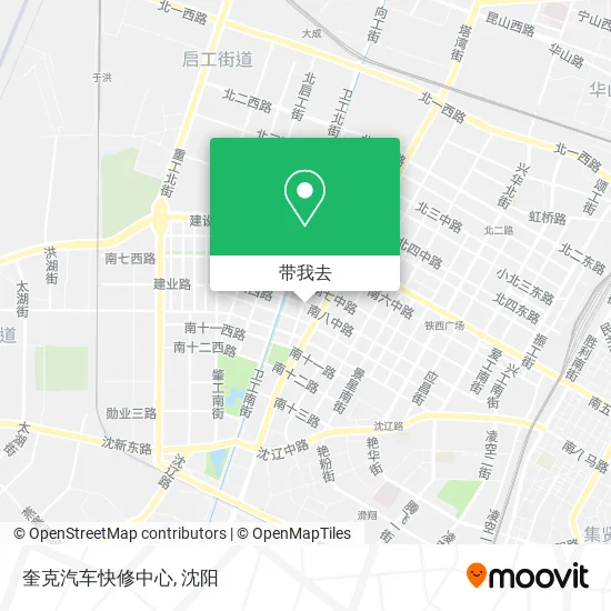 奎克汽车快修中心地图