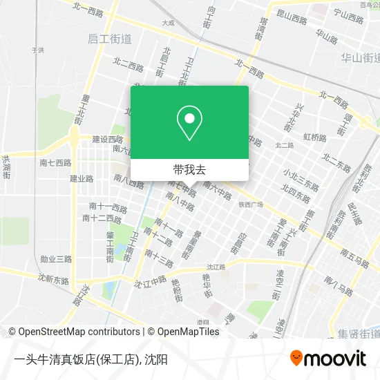 一头牛清真饭店(保工店)地图