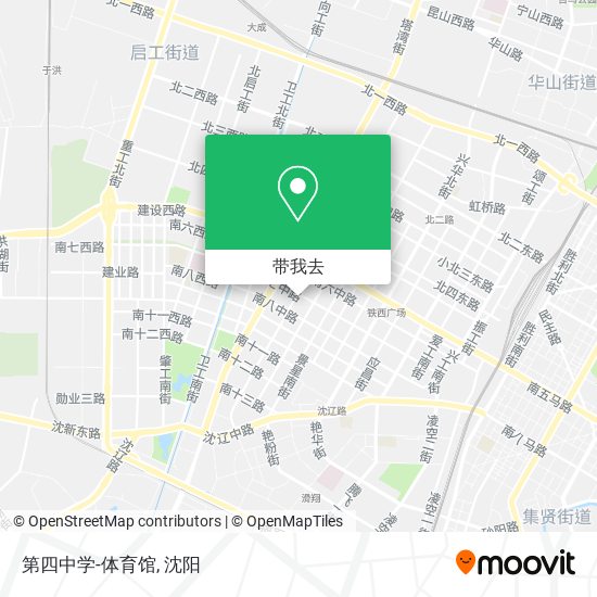第四中学-体育馆地图