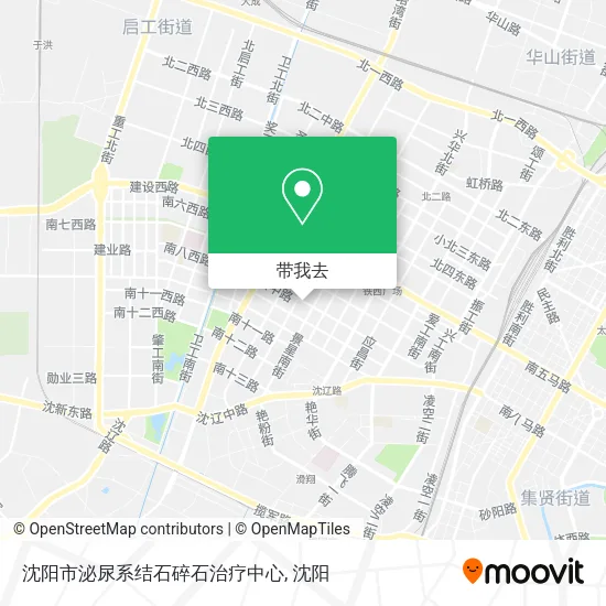 沈阳市泌尿系结石碎石治疗中心地图