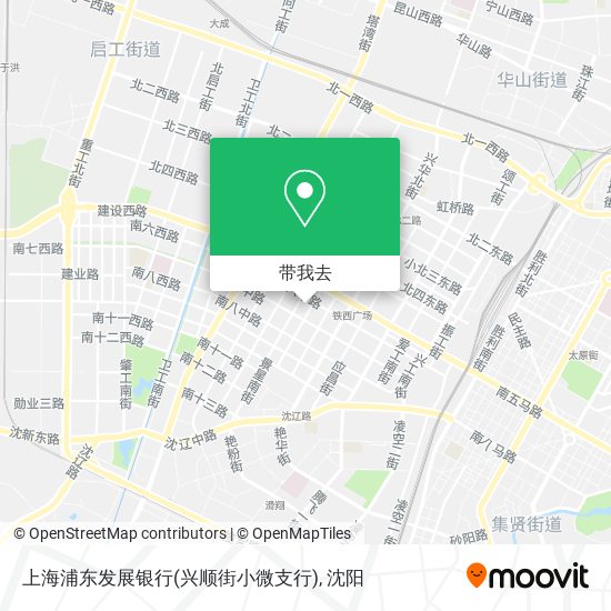 上海浦东发展银行(兴顺街小微支行)地图