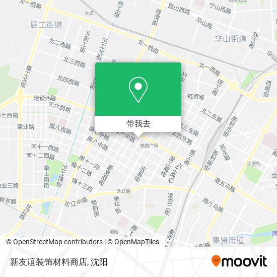新友谊装饰材料商店地图