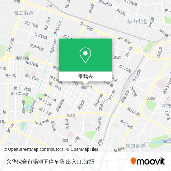 兴华综合市场地下停车场-出入口地图