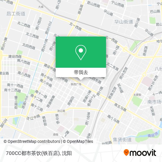 700CC都市茶饮(铁百店)地图