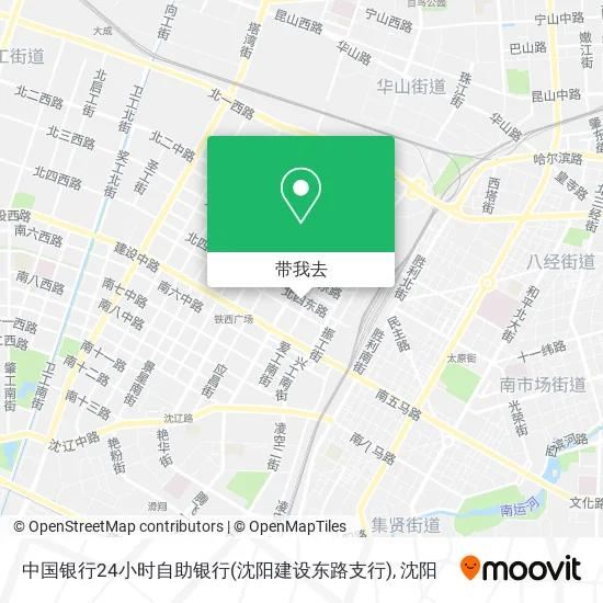 中国银行24小时自助银行(沈阳建设东路支行)地图
