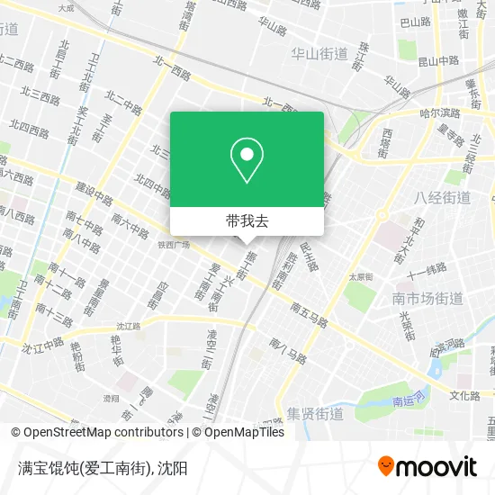 满宝馄饨(爱工南街)地图