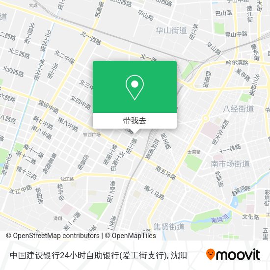 中国建设银行24小时自助银行(爱工街支行)地图