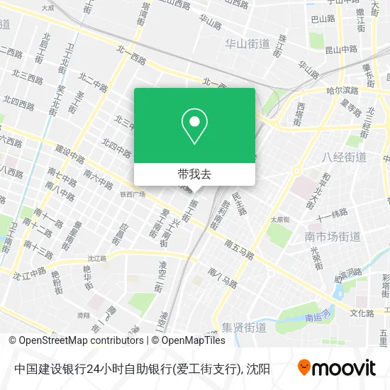 中国建设银行24小时自助银行(爱工街支行)地图