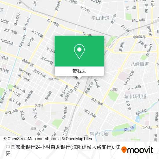 中国农业银行24小时自助银行(沈阳建设大路支行)地图