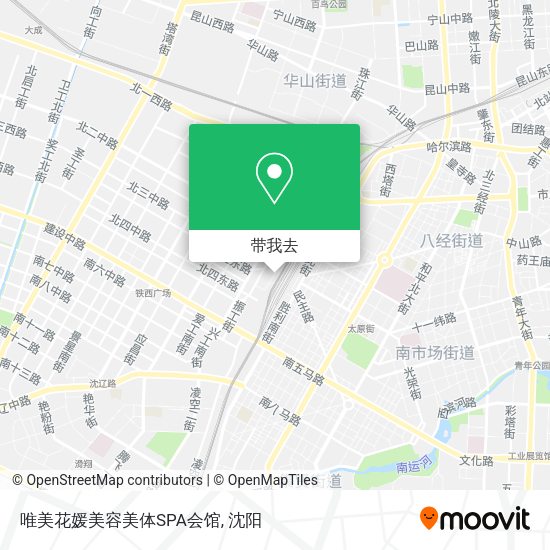 唯美花媛美容美体SPA会馆地图