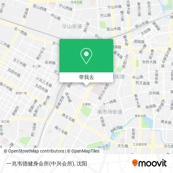 一兆韦德健身会所(中兴会所)地图