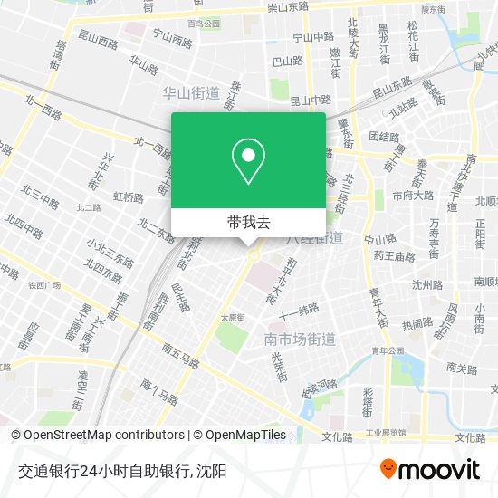 交通银行24小时自助银行地图