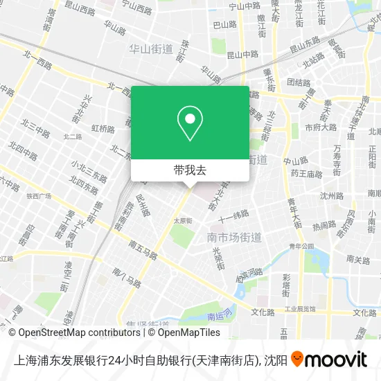 上海浦东发展银行24小时自助银行(天津南街店)地图