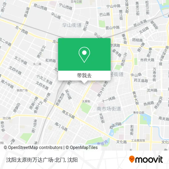 沈阳太原街万达广场-北门地图
