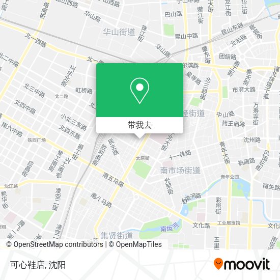 可心鞋店地图