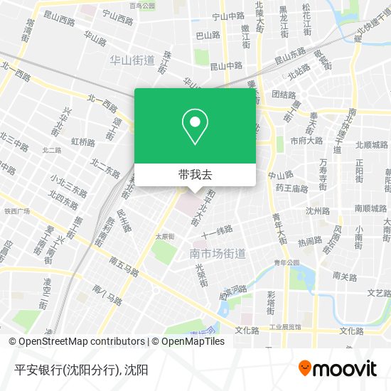 平安银行(沈阳分行)地图