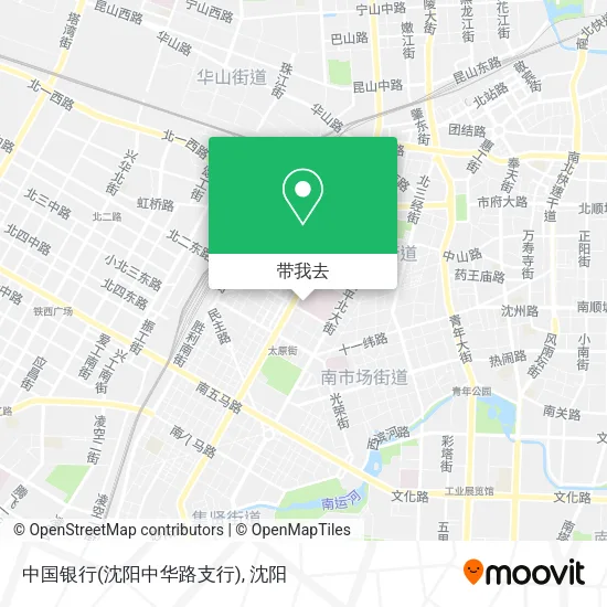 中国银行(沈阳中华路支行)地图