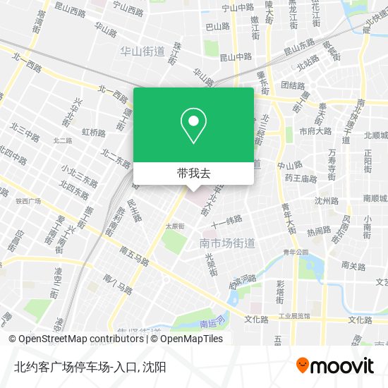 北约客广场停车场-入口地图