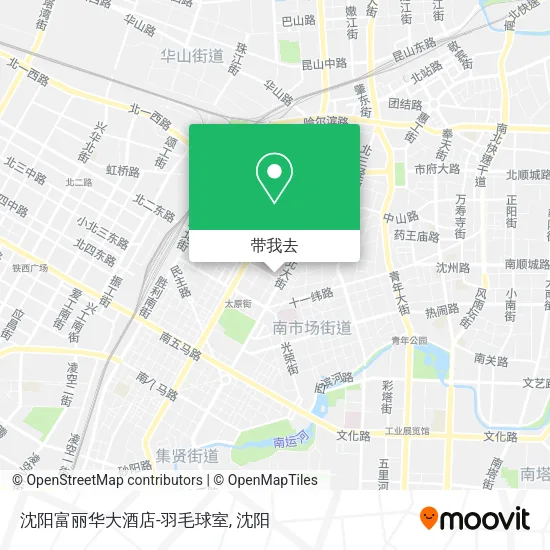 沈阳富丽华大酒店-羽毛球室地图