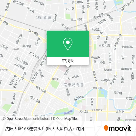 沈阳大班168连锁酒店(医大太原街店)地图