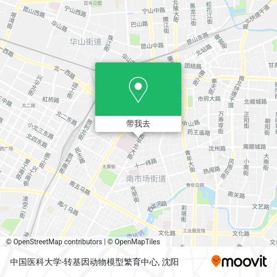 中国医科大学-转基因动物模型繁育中心地图