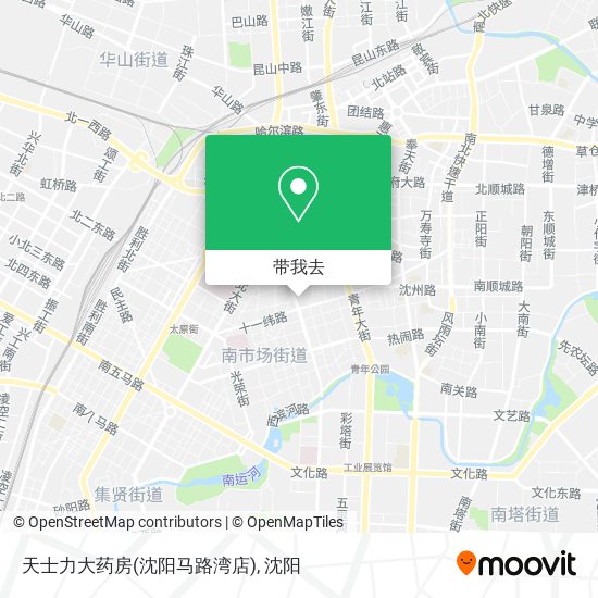 天士力大药房(沈阳马路湾店)地图
