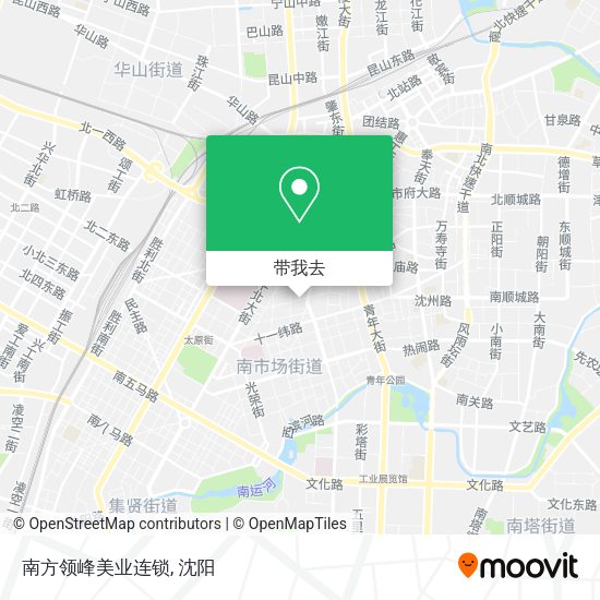 南方领峰美业连锁地图
