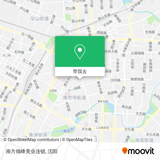 南方领峰美业连锁地图