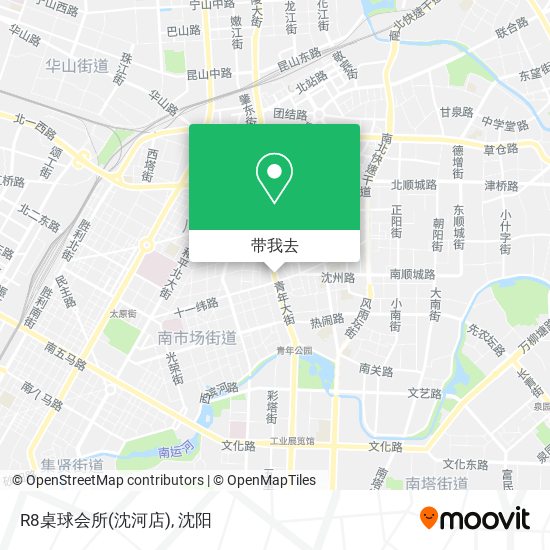 R8桌球会所(沈河店)地图