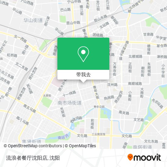 流浪者餐厅沈阳店地图
