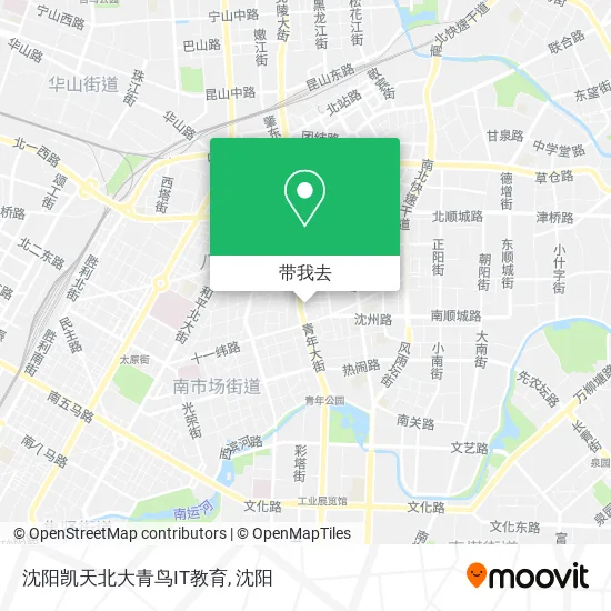 沈阳凯天北大青鸟IT教育地图