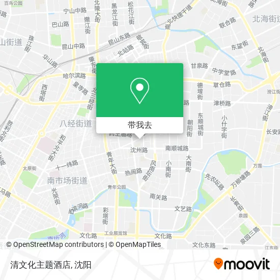 清文化主题酒店地图