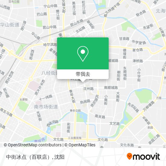 中街冰点（百联店）地图