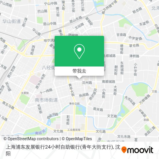 上海浦东发展银行24小时自助银行(青年大街支行)地图