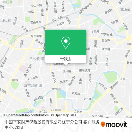 中国平安财产保险股份有限公司辽宁分公司-客户服务中心地图