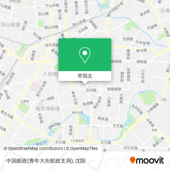 中国邮政(青年大街邮政支局)地图
