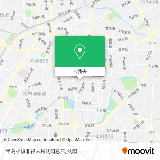 半岛小镇非得来烤沈阳总店地图