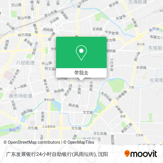 广东发展银行24小时自助银行(风雨坛街)地图