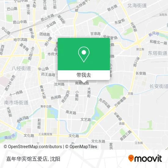 嘉年华宾馆五爱店地图