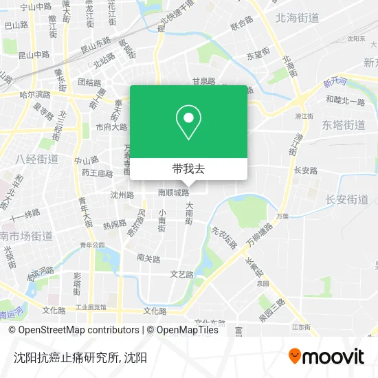 沈阳抗癌止痛研究所地图