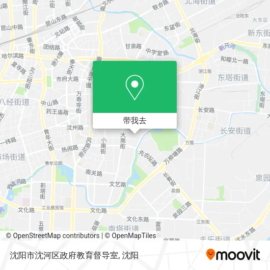 沈阳市沈河区政府教育督导室地图