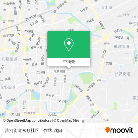 滨河街道永顺社区工作站地图